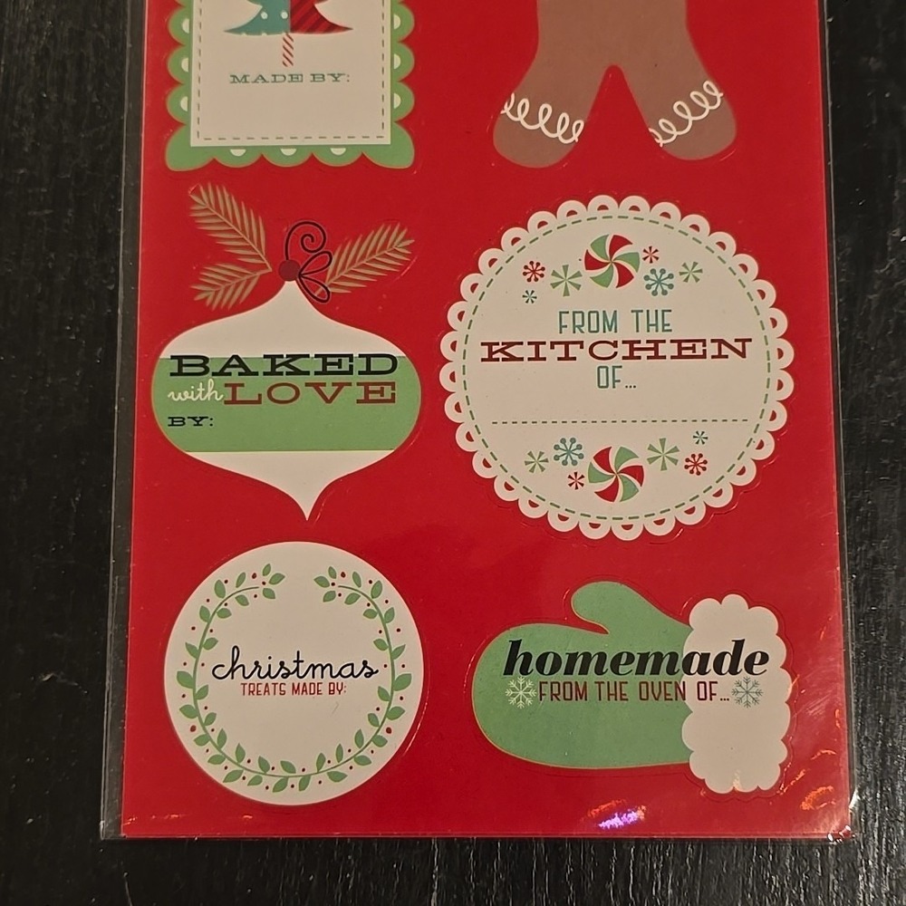 (3) Packs NEW Jo-Ann‎ Stores Holiday Christmas Treat Labels Stickers Baked Goods - Picture 5 of 7